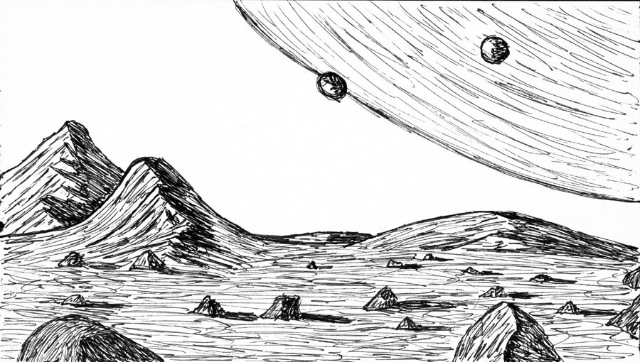 Space Art Sketch 1
