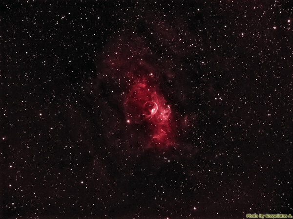 Bubble Nebula - NGC7635 in Cassiopeia (Ha filter)