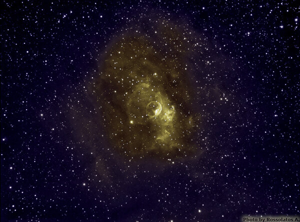 Bubble Nebula - NGC7635 in Cassiopeia (False Color)
