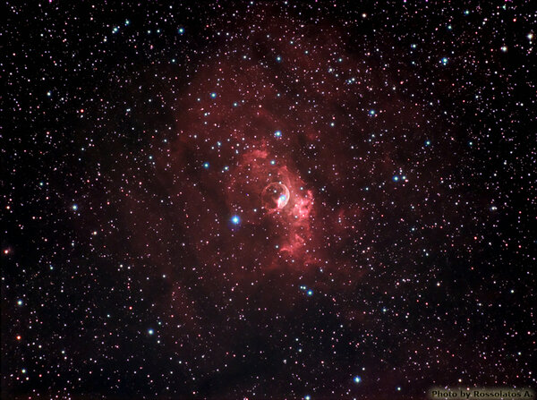 Bubble Nebula in Cassiopeia (Final Color)