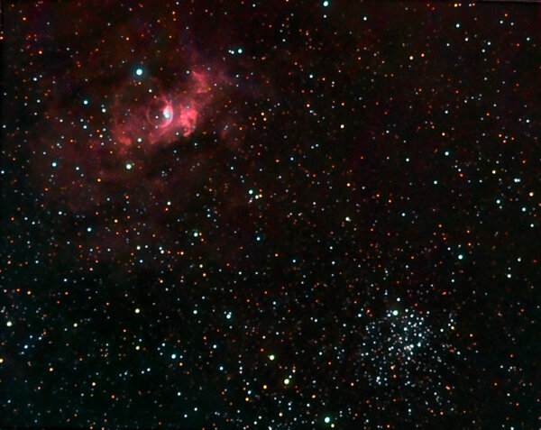 BUBBLE NEBULA + M52