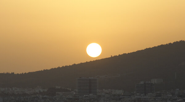 Sunrise over Athens