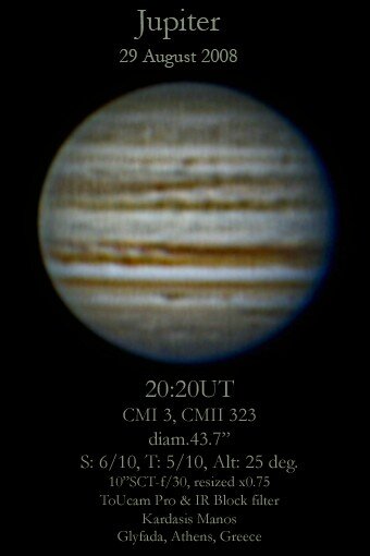 Jupiter 29 Aυγούστου 2008