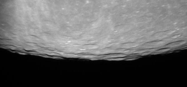 Lunar South Pole during Full Moon