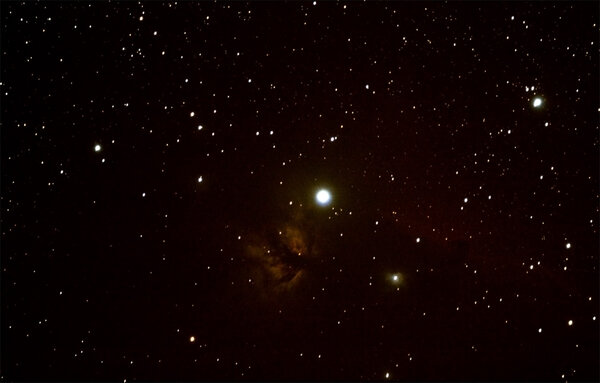 Horsehead and flame nebula in Orion
