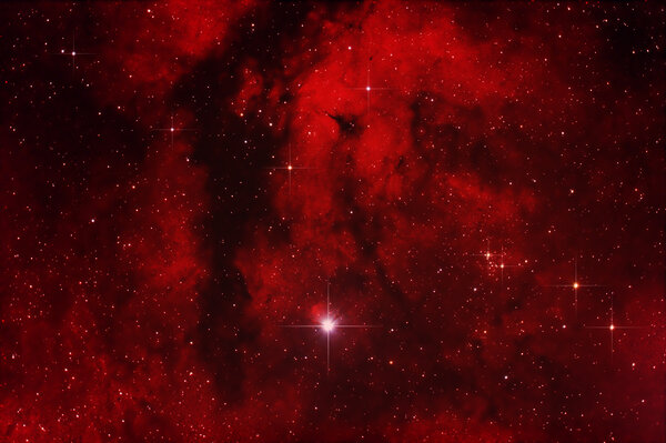 Sadr nebula (ic1318) in Ηα-RGB