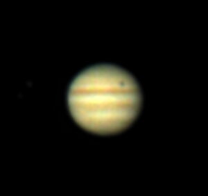 Jupiter & shadow of Ganymede, 2-9-2008