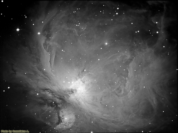 Μεγάλο Νεφέλωμα του Ωρίωνα - Μ42 (monochrome)