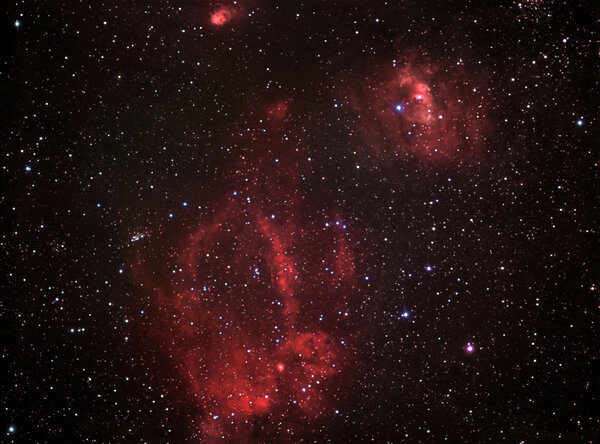 Cassiopeia - Cepheus.  Sh2-157 - NGC 7635 - NGC 7538