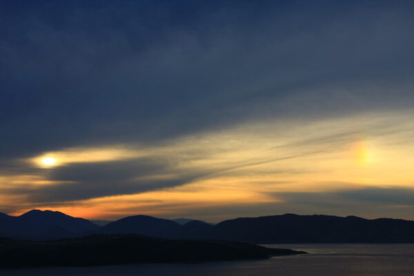 Sunbow Over Corfu