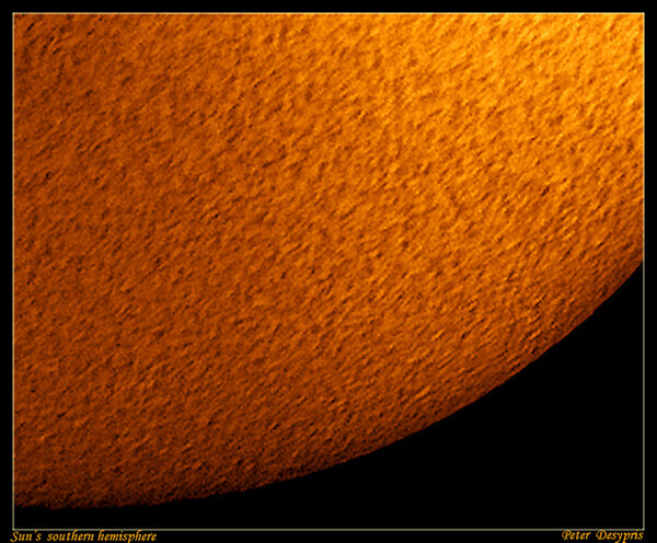 Sun's Southern Hemisphere