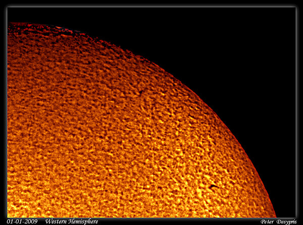 Sun's Western Hemisphere