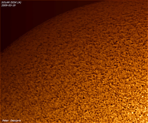 A Quiet Solar Disk (a)