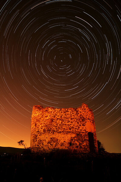 Startrails + Ανεμόμυλος