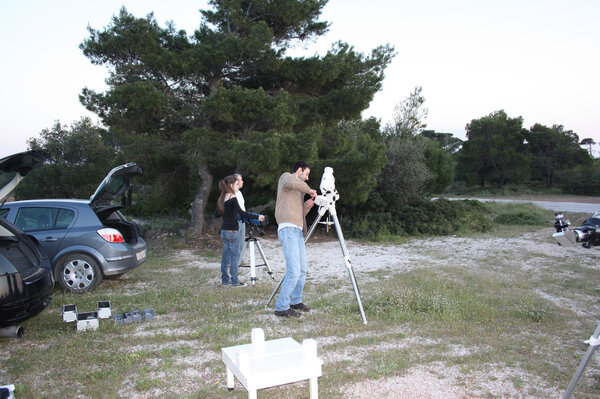Αστροπαρατήρηση της Ε.Λ.Φ.Ε.ΑΣ στο Σούνιο 25-04-2009 By Stathis