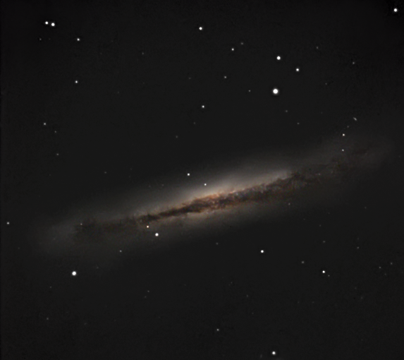 Ngc 3628 μέ C9.25" @ F/10 & F/6.3