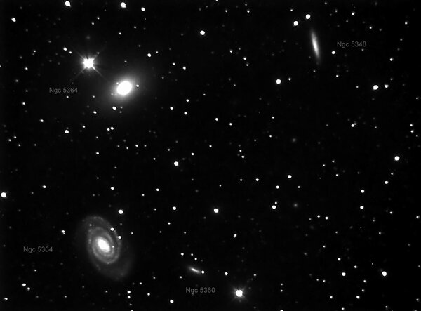 Ngc 5364,5363,5360,5348 Στην Παρθένο