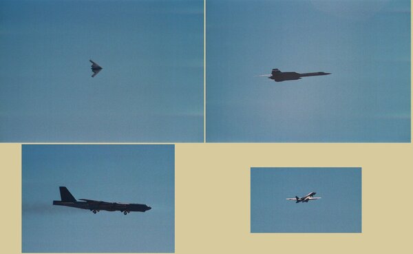 B2, Sr71, B52 & B1