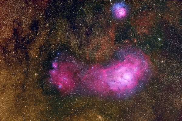 Περισσότερες πληροφορίες για το "M8, M20 & Ic4685 In Sagittarius"