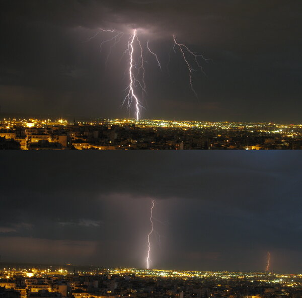 Καταιγίδα στη Θεσσαλονίκη