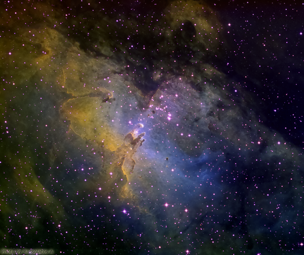 Νεφέλωμα "Αετός" - Μ16 (Hubble Colors)