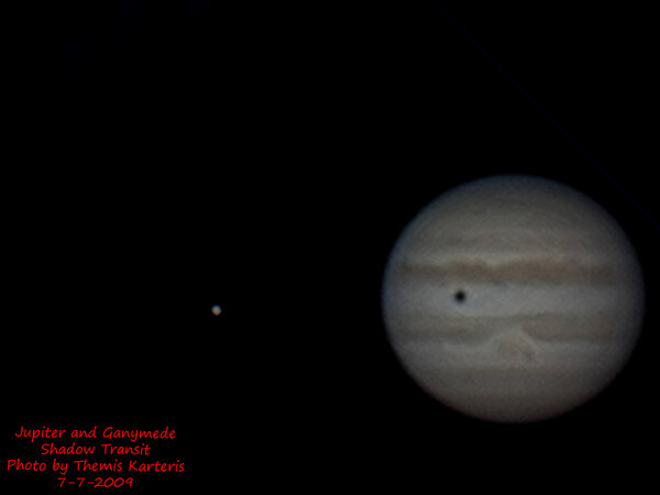 Jupiter And Ganymede Shadow Transit 2!!! 7-7-2009