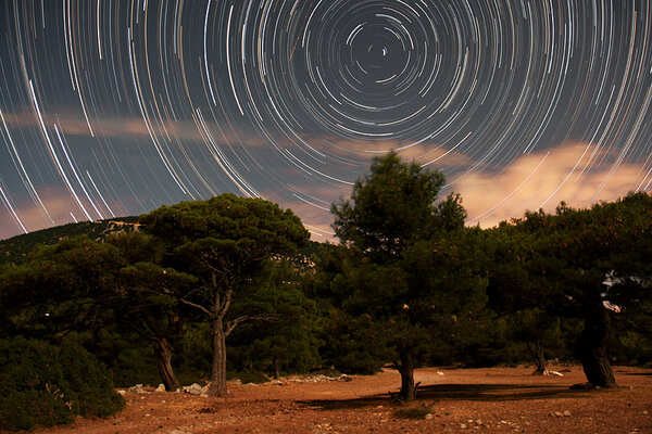 Startrails στον Κιθαιρώνα