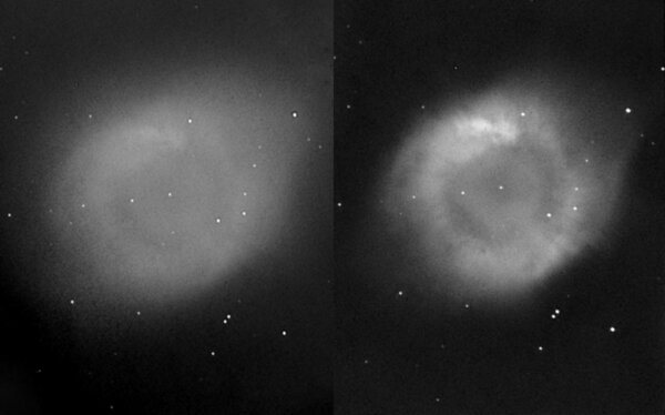 Ngc 7293 - Helix Nebula. Η "πράσινη" (oiii) απόχρωση από το επονομαζόμενο μάτι του Θεού ...