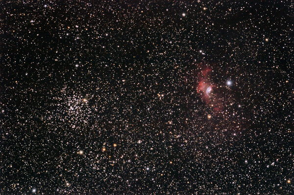 M52(open Cluster) - Ngc7635(bubble Neb.)