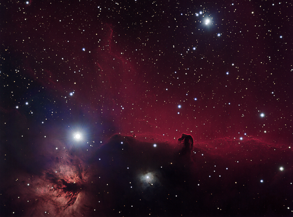 Ngc 434 Horse Head & Ngc 2024 Flame Nebula  (Ha RGB)