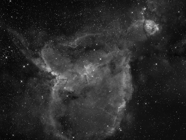 Ic - 1805 Heart Nebula (ha 9 Parts Mosaic)