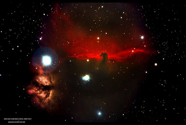 Horse Head,flame Nebula.