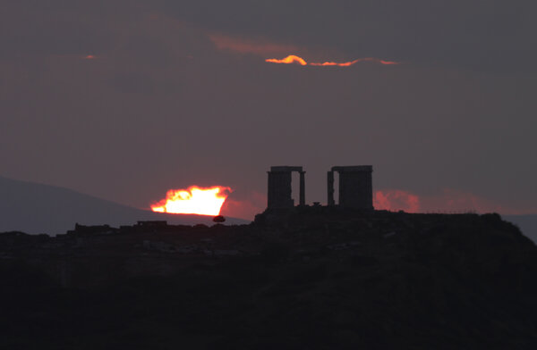 Σούνιο - Mερική έκλειψη Ηλίου 15/01/10