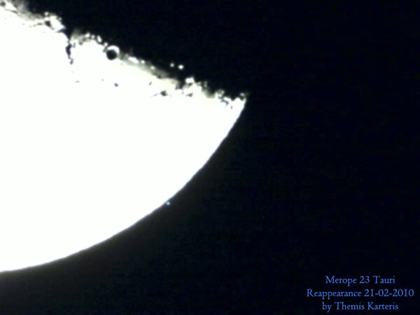 Merope 23tauri Reappearance By Moon 3