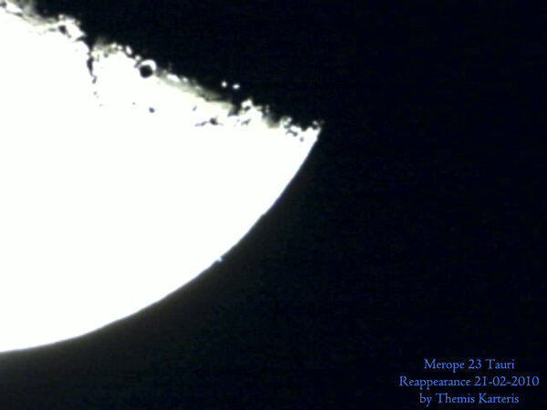 Merope 23tauri Reappearance By Moon 2