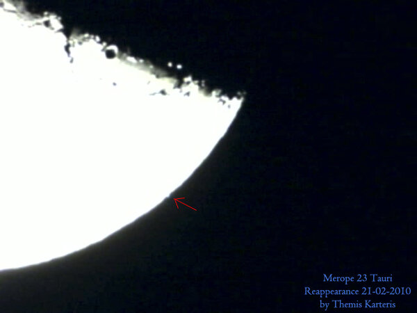 Merope 23tauri Reappearance By Moon 1