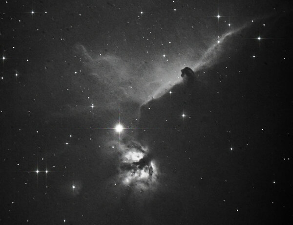 Ic 434 Horsehead Nebula & Ngc 2024 Flame Nebula In Ha