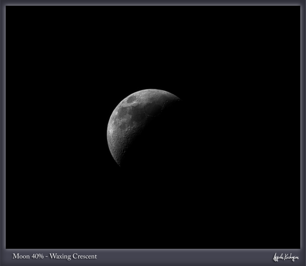 Moon 40% Waxing Crescent (απο ερευνητη)