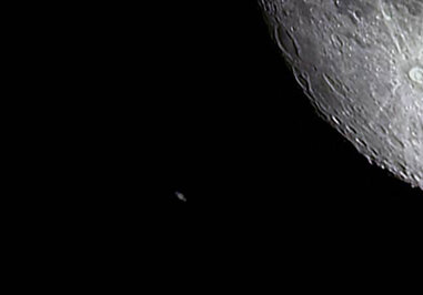 Lunar Occultation Of Saturn Detail