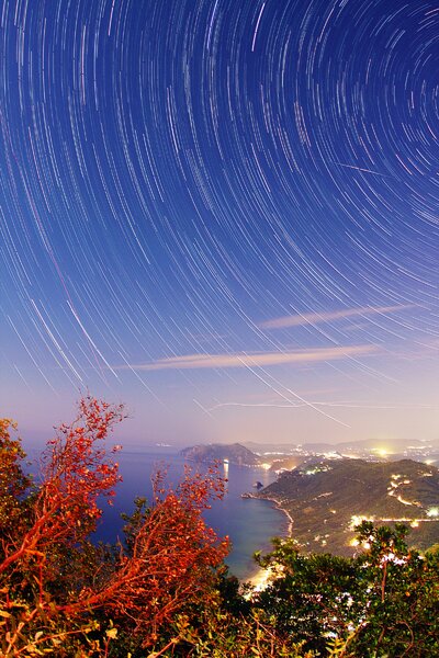 Άγιος Παντελεήμονας - Startrails - Κέρκυρα