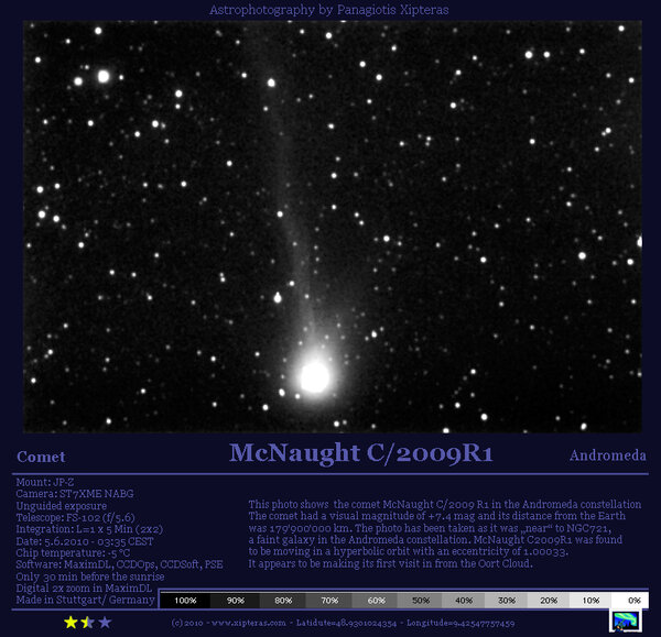 Mcnaught C/2009r1 - Reworked