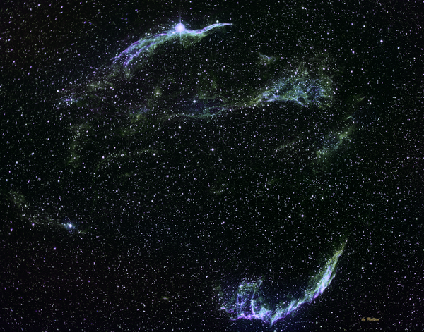 Veil Nebula In Narrowband A