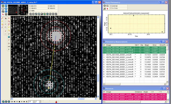 Asteroid Vesta Photometry & Distances