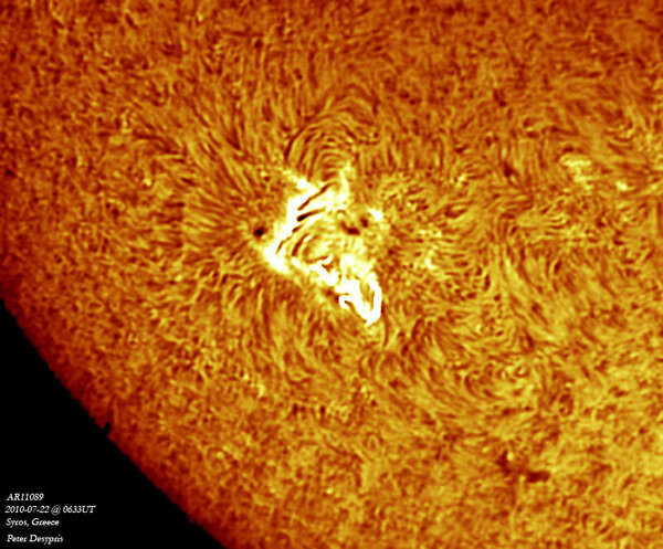 Περισσότερες πληροφορίες για το "ΑR11089... An Ultraviolet Sunspot."