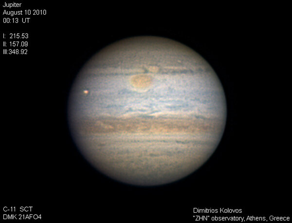 Jupiter - Io  10-08-2010  Ut