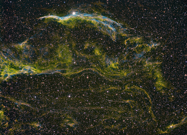 Veil Nebula Widefield (hubble Palette Version)