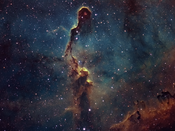 Ic - 1396 : The Elephant Trunk Nebula (hubble Palette)