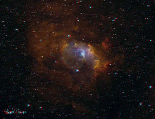 Bubble Nebula In 3D