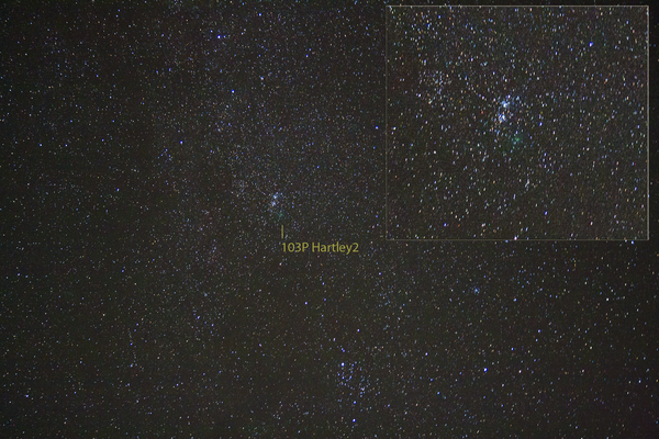 Περισσότερες πληροφορίες για το "Double Cluster & 103p Hartley2"