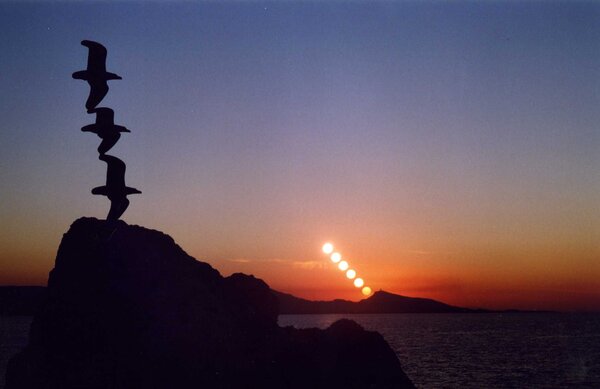 Ηλιοβασήλεμα στην δυτική Ρόδο περιοχή Κρητικά, Φώτο: Στέργος Μανώλακας